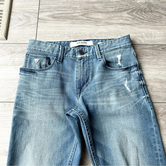 Guess Slim Straight  Distressed Jeans - Picture 4 of 16